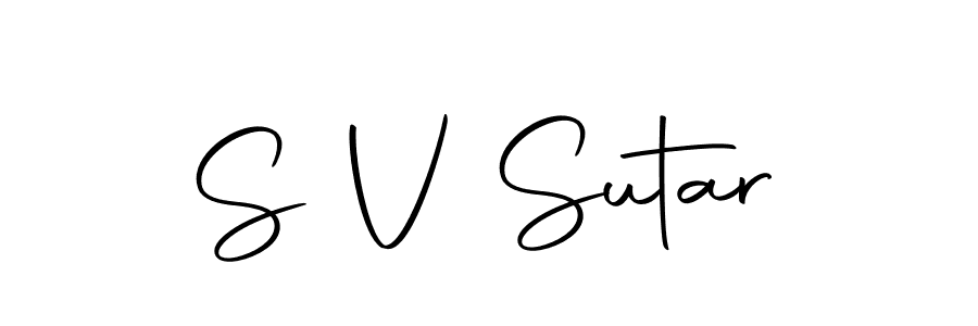 Make a beautiful signature design for name S V Sutar. Use this online signature maker to create a handwritten signature for free. S V Sutar signature style 10 images and pictures png