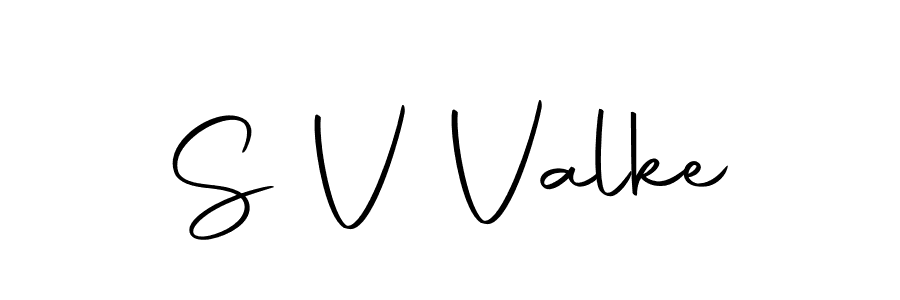 Create a beautiful signature design for name S V Valke. With this signature (Autography-DOLnW) fonts, you can make a handwritten signature for free. S V Valke signature style 10 images and pictures png