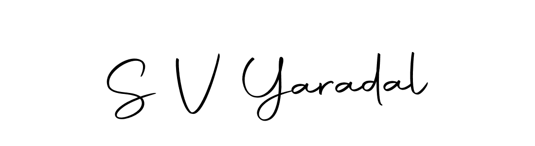 S V Yaradal stylish signature style. Best Handwritten Sign (Autography-DOLnW) for my name. Handwritten Signature Collection Ideas for my name S V Yaradal. S V Yaradal signature style 10 images and pictures png