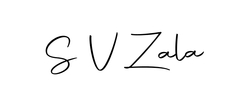 Design your own signature with our free online signature maker. With this signature software, you can create a handwritten (Autography-DOLnW) signature for name S V Zala. S V Zala signature style 10 images and pictures png
