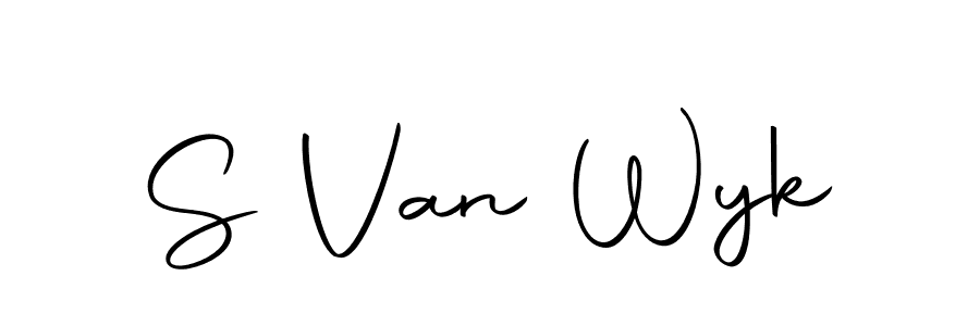 Make a beautiful signature design for name S Van Wyk. With this signature (Autography-DOLnW) style, you can create a handwritten signature for free. S Van Wyk signature style 10 images and pictures png