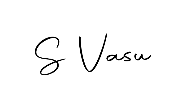 You can use this online signature creator to create a handwritten signature for the name S Vasu. This is the best online autograph maker. S Vasu signature style 10 images and pictures png
