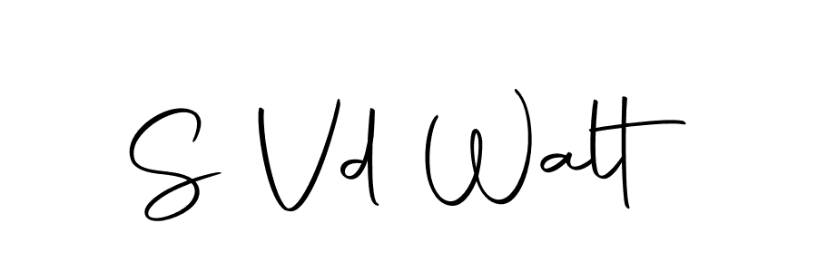 This is the best signature style for the S Vd Walt name. Also you like these signature font (Autography-DOLnW). Mix name signature. S Vd Walt signature style 10 images and pictures png