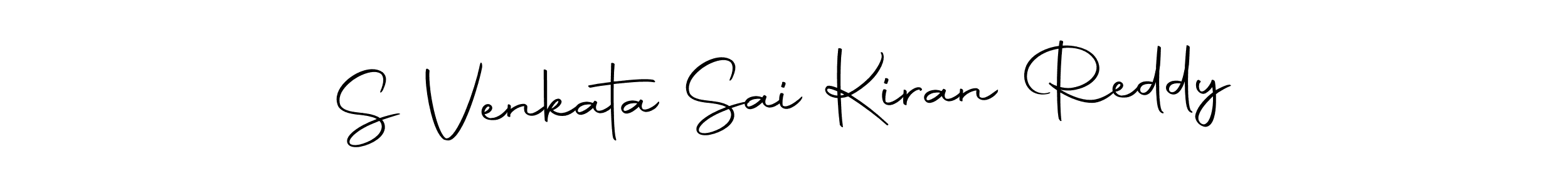 This is the best signature style for the S Venkata Sai Kiran Reddy name. Also you like these signature font (Autography-DOLnW). Mix name signature. S Venkata Sai Kiran Reddy signature style 10 images and pictures png