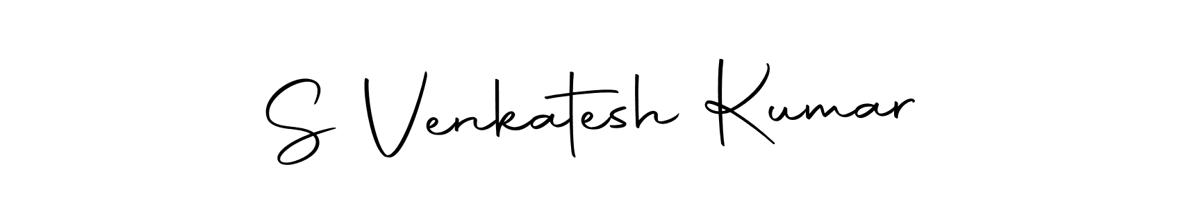 How to make S Venkatesh Kumar name signature. Use Autography-DOLnW style for creating short signs online. This is the latest handwritten sign. S Venkatesh Kumar signature style 10 images and pictures png