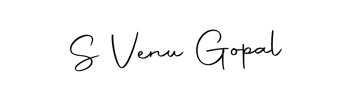 Create a beautiful signature design for name S Venu Gopal. With this signature (Autography-DOLnW) fonts, you can make a handwritten signature for free. S Venu Gopal signature style 10 images and pictures png