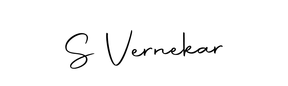 Design your own signature with our free online signature maker. With this signature software, you can create a handwritten (Autography-DOLnW) signature for name S Vernekar. S Vernekar signature style 10 images and pictures png