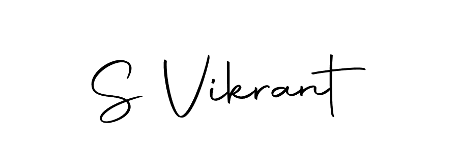 Make a beautiful signature design for name S Vikrant. With this signature (Autography-DOLnW) style, you can create a handwritten signature for free. S Vikrant signature style 10 images and pictures png