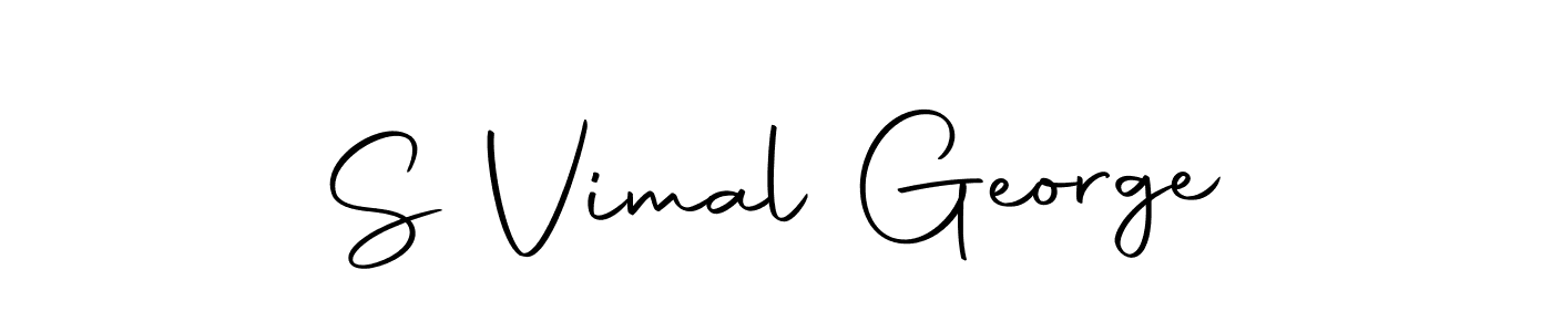 if you are searching for the best signature style for your name S Vimal George. so please give up your signature search. here we have designed multiple signature styles  using Autography-DOLnW. S Vimal George signature style 10 images and pictures png