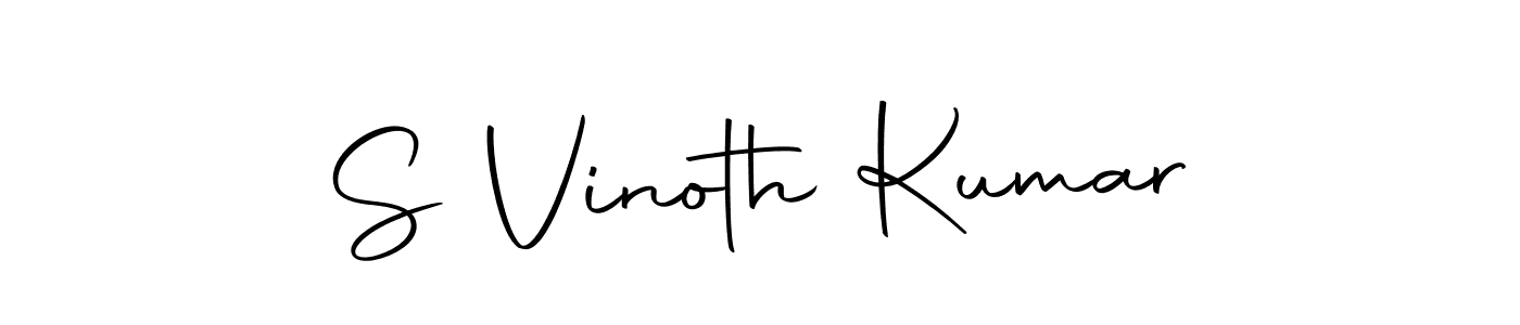 Make a beautiful signature design for name S Vinoth Kumar. With this signature (Autography-DOLnW) style, you can create a handwritten signature for free. S Vinoth Kumar signature style 10 images and pictures png