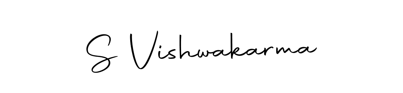 Create a beautiful signature design for name S Vishwakarma. With this signature (Autography-DOLnW) fonts, you can make a handwritten signature for free. S Vishwakarma signature style 10 images and pictures png