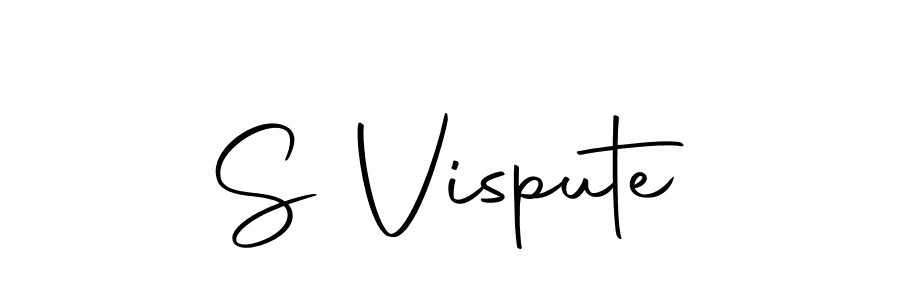 The best way (Autography-DOLnW) to make a short signature is to pick only two or three words in your name. The name S Vispute include a total of six letters. For converting this name. S Vispute signature style 10 images and pictures png