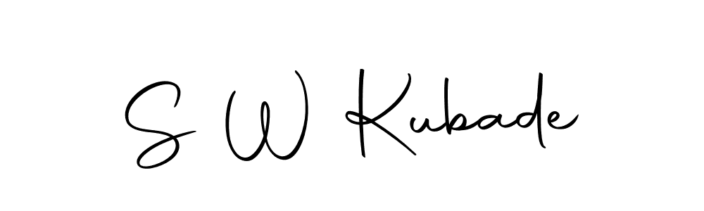 How to make S W Kubade name signature. Use Autography-DOLnW style for creating short signs online. This is the latest handwritten sign. S W Kubade signature style 10 images and pictures png