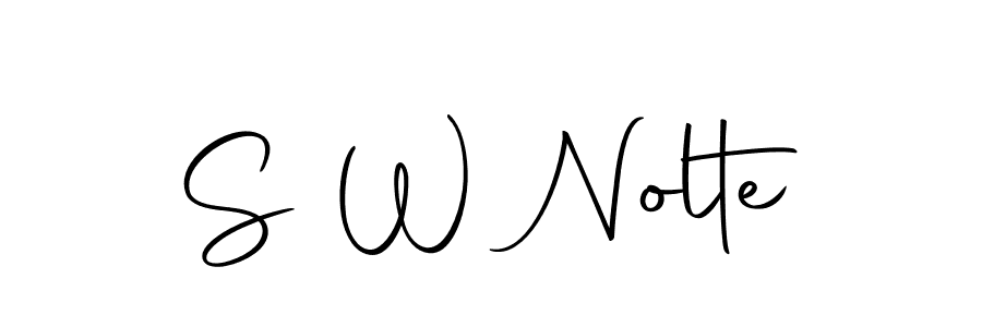 Make a beautiful signature design for name S W Nolte. With this signature (Autography-DOLnW) style, you can create a handwritten signature for free. S W Nolte signature style 10 images and pictures png