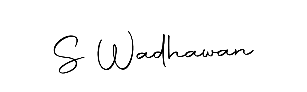 Make a beautiful signature design for name S Wadhawan. With this signature (Autography-DOLnW) style, you can create a handwritten signature for free. S Wadhawan signature style 10 images and pictures png