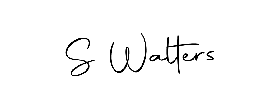 You should practise on your own different ways (Autography-DOLnW) to write your name (S Walters) in signature. don't let someone else do it for you. S Walters signature style 10 images and pictures png