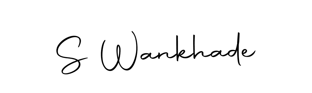 Create a beautiful signature design for name S Wankhade. With this signature (Autography-DOLnW) fonts, you can make a handwritten signature for free. S Wankhade signature style 10 images and pictures png