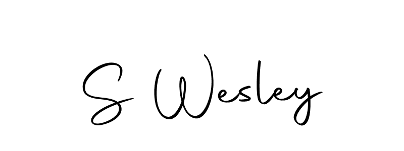 Make a beautiful signature design for name S Wesley. With this signature (Autography-DOLnW) style, you can create a handwritten signature for free. S Wesley signature style 10 images and pictures png