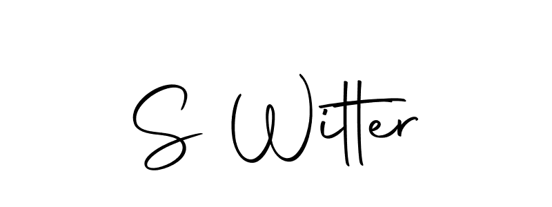 S Witter stylish signature style. Best Handwritten Sign (Autography-DOLnW) for my name. Handwritten Signature Collection Ideas for my name S Witter. S Witter signature style 10 images and pictures png