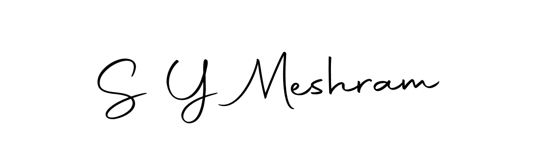 The best way (Autography-DOLnW) to make a short signature is to pick only two or three words in your name. The name S Y Meshram include a total of six letters. For converting this name. S Y Meshram signature style 10 images and pictures png