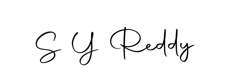 The best way (Autography-DOLnW) to make a short signature is to pick only two or three words in your name. The name S Y Reddy include a total of six letters. For converting this name. S Y Reddy signature style 10 images and pictures png