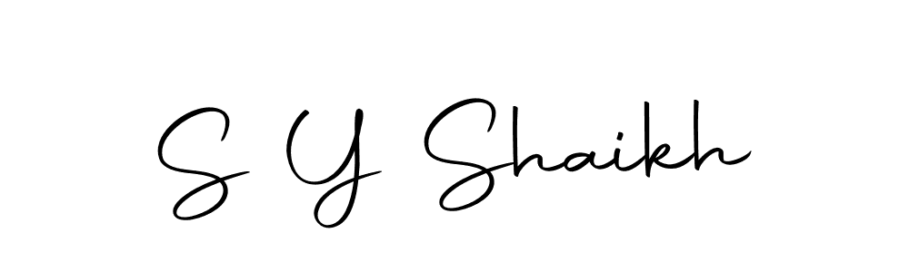 The best way (Autography-DOLnW) to make a short signature is to pick only two or three words in your name. The name S Y Shaikh include a total of six letters. For converting this name. S Y Shaikh signature style 10 images and pictures png
