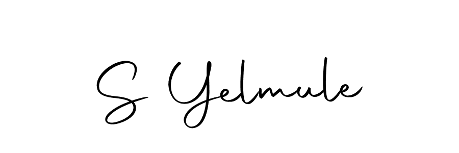 Use a signature maker to create a handwritten signature online. With this signature software, you can design (Autography-DOLnW) your own signature for name S Yelmule. S Yelmule signature style 10 images and pictures png