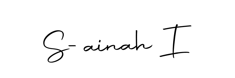 Make a beautiful signature design for name S-ainah I. With this signature (Autography-DOLnW) style, you can create a handwritten signature for free. S-ainah I signature style 10 images and pictures png