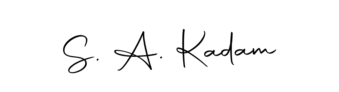 Make a beautiful signature design for name S. A. Kadam. With this signature (Autography-DOLnW) style, you can create a handwritten signature for free. S. A. Kadam signature style 10 images and pictures png