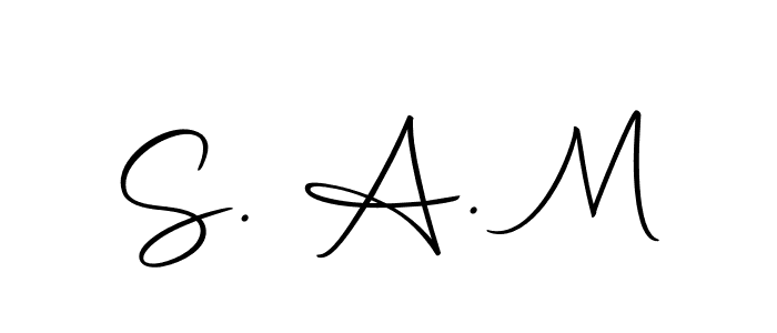 The best way (Autography-DOLnW) to make a short signature is to pick only two or three words in your name. The name S. A. M include a total of six letters. For converting this name. S. A. M signature style 10 images and pictures png