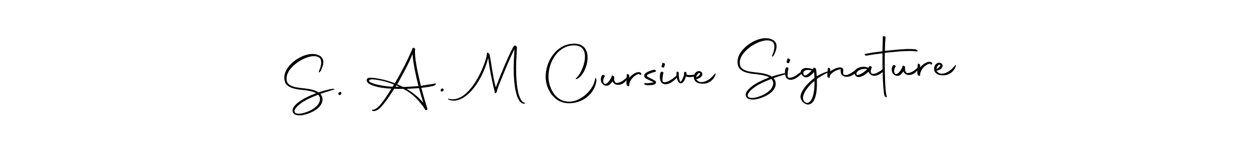 How to make S. A. M Cursive Signature signature? Autography-DOLnW is a professional autograph style. Create handwritten signature for S. A. M Cursive Signature name. S. A. M Cursive Signature signature style 10 images and pictures png