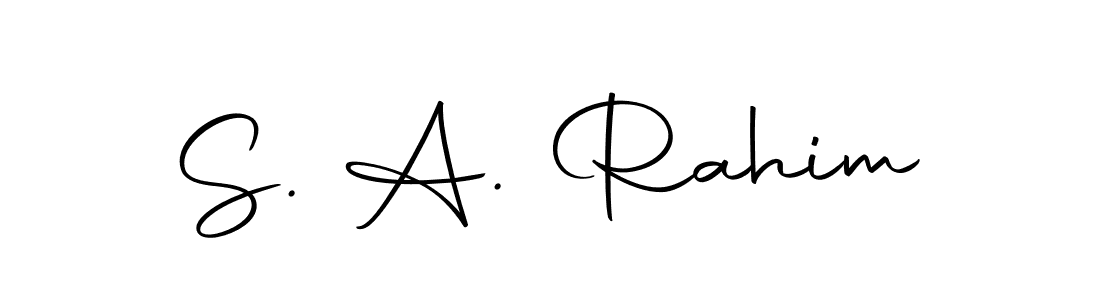 You can use this online signature creator to create a handwritten signature for the name S. A. Rahim. This is the best online autograph maker. S. A. Rahim signature style 10 images and pictures png