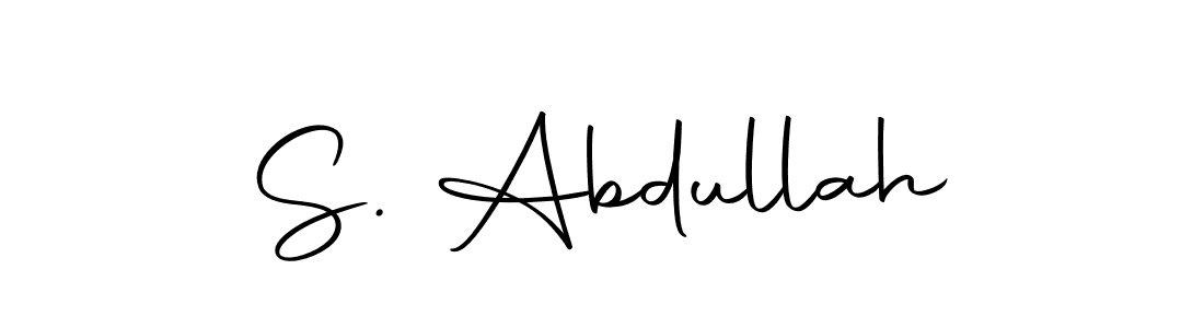 The best way (Autography-DOLnW) to make a short signature is to pick only two or three words in your name. The name S. Abdullah include a total of six letters. For converting this name. S. Abdullah signature style 10 images and pictures png