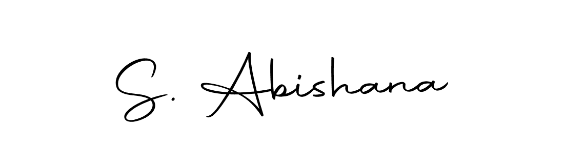 How to make S. Abishana name signature. Use Autography-DOLnW style for creating short signs online. This is the latest handwritten sign. S. Abishana signature style 10 images and pictures png