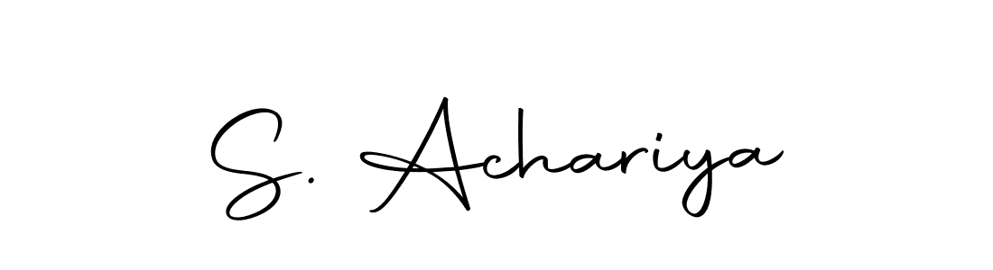 How to make S. Achariya signature? Autography-DOLnW is a professional autograph style. Create handwritten signature for S. Achariya name. S. Achariya signature style 10 images and pictures png