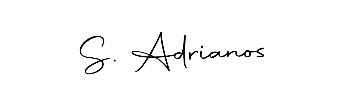 How to make S. Adrianos name signature. Use Autography-DOLnW style for creating short signs online. This is the latest handwritten sign. S. Adrianos signature style 10 images and pictures png