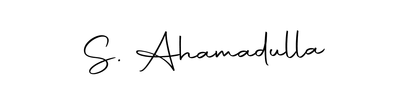 How to make S. Ahamadulla name signature. Use Autography-DOLnW style for creating short signs online. This is the latest handwritten sign. S. Ahamadulla signature style 10 images and pictures png