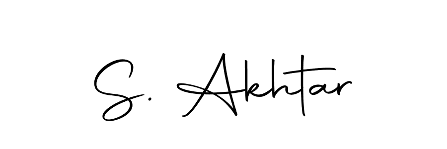 You should practise on your own different ways (Autography-DOLnW) to write your name (S. Akhtar) in signature. don't let someone else do it for you. S. Akhtar signature style 10 images and pictures png