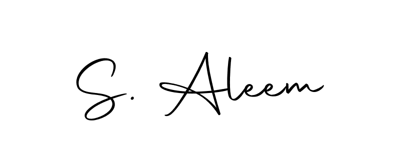 You can use this online signature creator to create a handwritten signature for the name S. Aleem. This is the best online autograph maker. S. Aleem signature style 10 images and pictures png