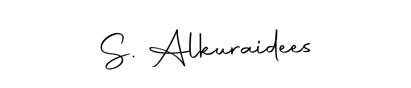 Use a signature maker to create a handwritten signature online. With this signature software, you can design (Autography-DOLnW) your own signature for name S. Alkuraidees. S. Alkuraidees signature style 10 images and pictures png