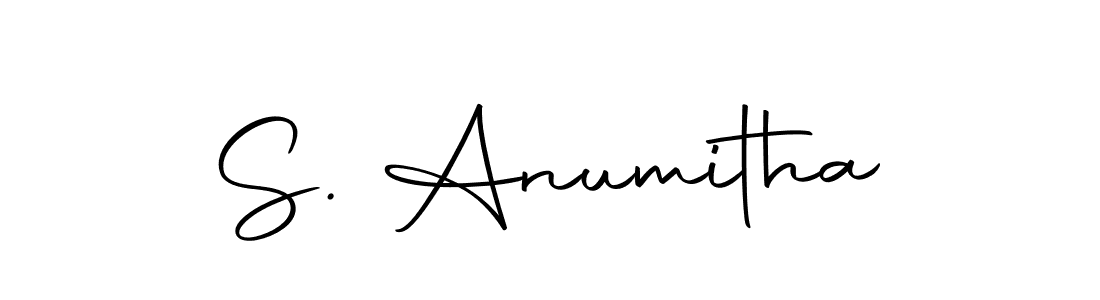 Make a beautiful signature design for name S. Anumitha. With this signature (Autography-DOLnW) style, you can create a handwritten signature for free. S. Anumitha signature style 10 images and pictures png