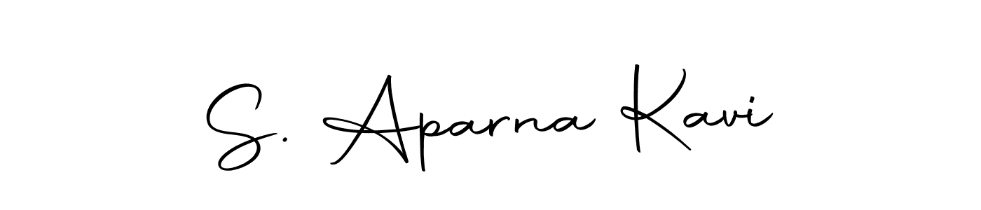 How to make S. Aparna Kavi name signature. Use Autography-DOLnW style for creating short signs online. This is the latest handwritten sign. S. Aparna Kavi signature style 10 images and pictures png