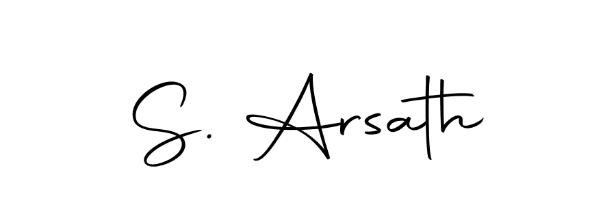 Design your own signature with our free online signature maker. With this signature software, you can create a handwritten (Autography-DOLnW) signature for name S. Arsath. S. Arsath signature style 10 images and pictures png