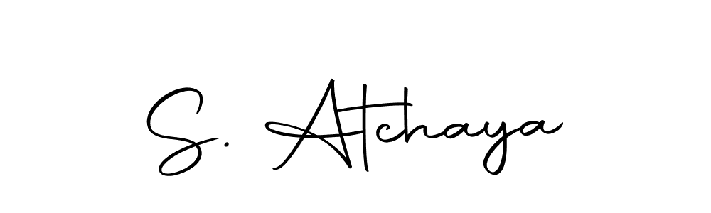 How to make S. Atchaya signature? Autography-DOLnW is a professional autograph style. Create handwritten signature for S. Atchaya name. S. Atchaya signature style 10 images and pictures png