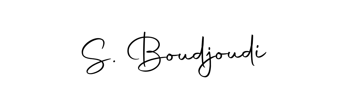 Create a beautiful signature design for name S. Boudjoudi. With this signature (Autography-DOLnW) fonts, you can make a handwritten signature for free. S. Boudjoudi signature style 10 images and pictures png