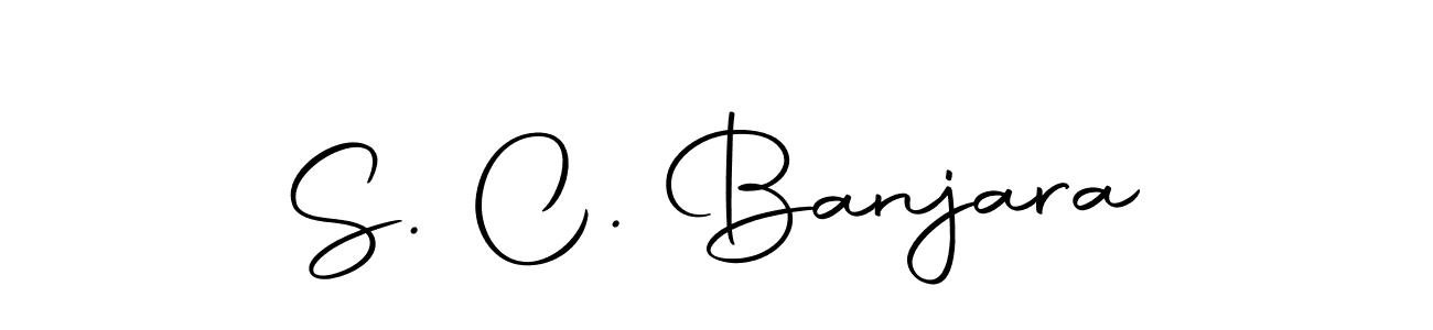 Use a signature maker to create a handwritten signature online. With this signature software, you can design (Autography-DOLnW) your own signature for name S. C. Banjara. S. C. Banjara signature style 10 images and pictures png