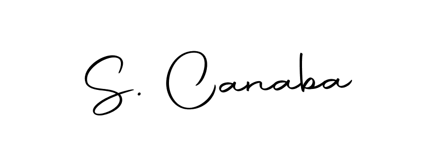 How to make S. Canaba signature? Autography-DOLnW is a professional autograph style. Create handwritten signature for S. Canaba name. S. Canaba signature style 10 images and pictures png