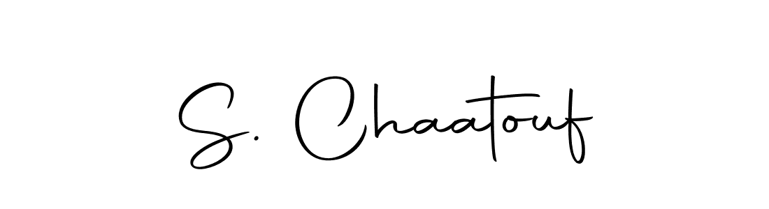 You should practise on your own different ways (Autography-DOLnW) to write your name (S. Chaatouf) in signature. don't let someone else do it for you. S. Chaatouf signature style 10 images and pictures png