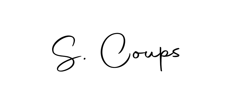 S. Coups stylish signature style. Best Handwritten Sign (Autography-DOLnW) for my name. Handwritten Signature Collection Ideas for my name S. Coups. S. Coups signature style 10 images and pictures png