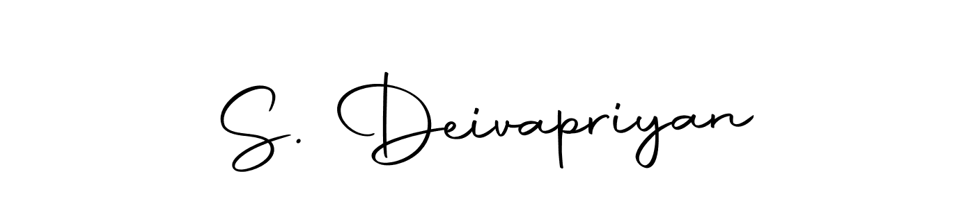How to make S. Deivapriyan name signature. Use Autography-DOLnW style for creating short signs online. This is the latest handwritten sign. S. Deivapriyan signature style 10 images and pictures png